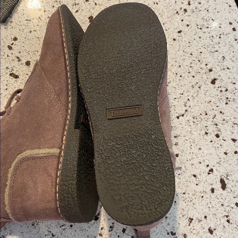 TIMBERLAND EARTHKEEPERS SUEDE FAUX FUR LACE UP BOOTS - Picture 6 of 9